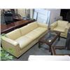 Image 1 : Skali Durante Premium Leather Sofa And Two Chairs