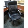 Image 1 : Black Leather Hiback Executive Chair