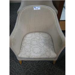 Maple Frame Beige Reception Chair