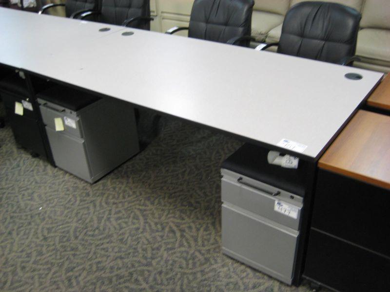 Grey Computer Desk - Able Auctions