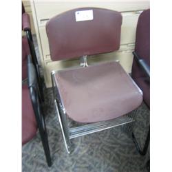 Burgandy  Stacking Chair