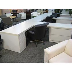 Reff L-Shaped Executive Desk With