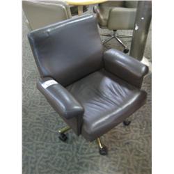 Skali Durante Drk Brwn Leather Tilter Chair