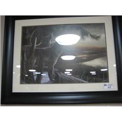 Framed Print '2 Wolves'