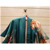 Image 2 : Aqua & Orange Japanese Kimono w/ Floral Design for 3 Year-Old Girl
