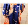 Image 8 : Blue & Orange Japanese Kimono w/ Floral Design & Tag Marked 8B  for 3 Year-Old Girl