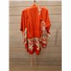 Image 8 : Orange Short Japanese Haori Kimono w/ Floral Design & Tag   for 3 Year-Old Girl