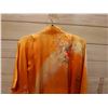 Image 8 : Orange & Yellow Japanese Kimono w/ Floral Design & Tag   for 7 Year-Old Girl