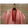 Image 2 : Pink Checked Japanese Kimono w/ Red Flowers  for 3 Year-Old Girl