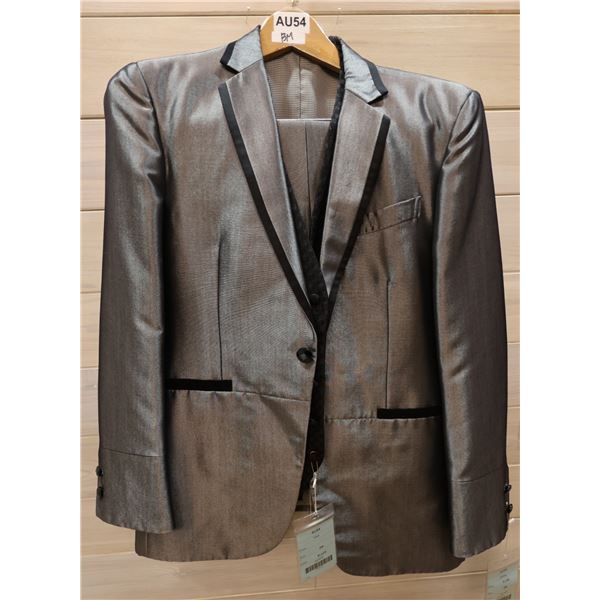 Avica Black Tuxedo w/ Jacket, Vest & Pants, AU54 Size BM (chest 113cm, waist 93cm)