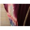 Image 8 : Burgundy & Blue Japanese Kimono w/ Floral Design & Tag   Women's One Size