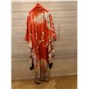 Image 8 : Orange & White Japanese Kimono w/ Floral Design & Tag  Women's One Size