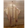 Image 2 : White & Pink Japanese Kimono w/ Floral Design & Tag  Women's One Size
