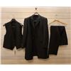 Image 1 : Black Tuxedo w/ Jacket, Vest & Pants, MRS8 Size L