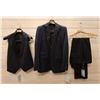 Image 1 : Black Tuxedo w/ Jacket, Vest & Pants, AU60VCKR Size YAL (chest 104cm, waist 78cm)