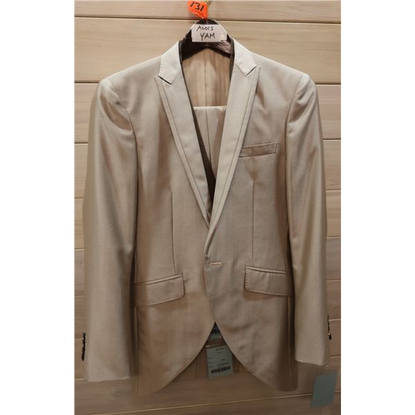 Resoll Noir Champagne Tuxedo w/ Jacket, Vest & Pants, ALOIS Size YAM (chest 101cm, waist 75cm)
