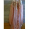 Image 8 : Wedding Dress WTB1230154 / WTBDRS, Pink Strapless w/ Lace & Gloves, Size 11T (US Size M/8)