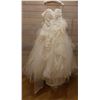 Image 1 : Avica Wedding Dress PDE-212RS, Strapless w/ Layered Skirt, Size 7T (US Size XS/4) Maternity