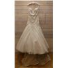 Image 1 : Wedding Dress HA-16, Strapless w/ Lace & Train, Size 8 (US Size XS/4)