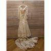 Image 19 : Saison & Brides Wedding Dress Le'a-5 HA-5, Long Sleeve w/ Lace & Train, Size 8 (US Size XS/4)