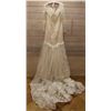 Image 1 : Saison & Brides Wedding Dress Le'a-5 HA-5, Long Sleeve w/ Lace & Train, Size 8 (US Size XS/4)