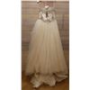 Image 1 : Saison & Brides Wedding Dress Le'a-4 HA-4, Strapless w/ Full Skirt & Lace, Size 8 (US Size XS/4)