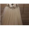 Image 3 : Saison & Brides Wedding Dress Le'a-4 HA-4, Strapless w/ Full Skirt & Lace, Size 8 (US Size XS/4)
