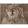 Image 8 : Saison & Brides Wedding Dress Le'a-4 HA-4, Strapless w/ Full Skirt & Lace, Size 8 (US Size XS/4)