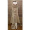 Image 1 : Wedding Dress, Strapless w/ Beaded Belt, Size 8 (US Size XS/4)