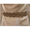 Image 8 : Wedding Dress, Strapless w/ Beaded Belt, Size 8 (US Size XS/4)