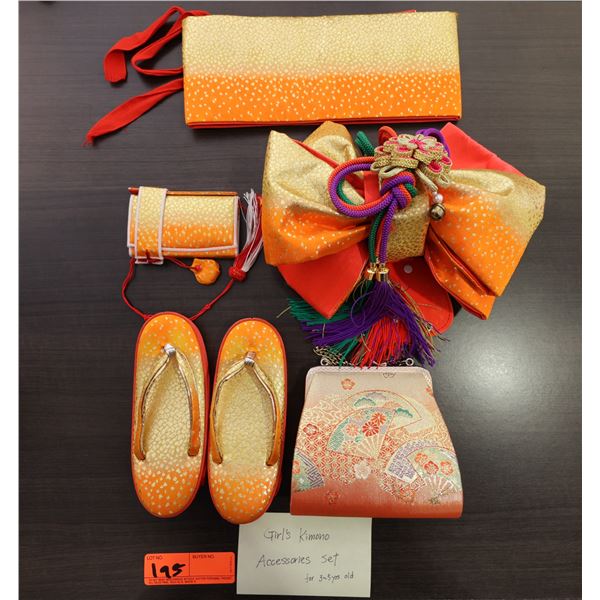 Girl's Kimono Accessories Set (for 3-5 year old)