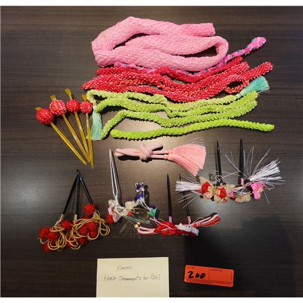 Girl's Kimono Hair Ornaments