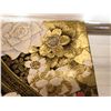 Image 8 : Black & Gold Colored Floral Kimono Obi