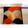 Image 2 : Black, Red & White Floral Kimono Obi 76"L