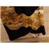 Image 8 : Black Japanese Kimono w/ Village Landscape Design & Tag Marked 3404 - 97  Women's One Size