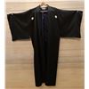 Image 1 : Black Japanese Kimono w/ Floral Design & Tag Marked IR8-T 160cm  Women's One Size