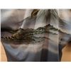 Image 8 : Blue Japanese Kimono w/ Landscape Design & Marked XL  Women's One Size