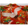 Image 2 : Red Japanese Wedding Kimono w/ Bird Design, Women's One Size