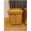 Image 2 : Qty 2 Wooden 3-Drawer Cabinets w/ Pull-Out Trays 24"L x 33"H