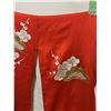 Image 25 : Red Japanese Wedding Kimono w/ Floral Design, Women's One Size