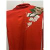 Image 2 : Red Japanese Wedding Kimono w/ Floral Design, Women's One Size