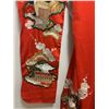 Image 8 : Red Japanese Wedding Kimono w/ Floral Design, Women's One Size