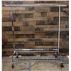 Image 1 : Rolling Metal Garment Clothing Rack 49"L x 20"W x 60"min Ht/81"max Ht