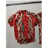 Image 8 : Qty 5 Red RJC Hawaii Aloha Shirts Sizes 4T, 6 (w/ shorts), 8, 10 & 12