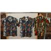 Image 1 : Qty 3 RJC Hawaii Aloha Shirts Sizes 12 (surfboards), 14 & 12 (blue)