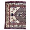 Image 2 : High-Quality Persian Rug with Floral Accents & Geometric Borders - Approx. Size: 45.5" x 81.5"