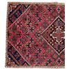Image 2 : High Quality Persian Rug - Stunning Ruby Background with Diamond and Geometric Elements - Approx Siz