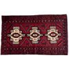 Image 1 : High Quality Persian Rug - Traditional Tribal Motifs with Rich Colors - Approx Size: 34" x 56.5"
