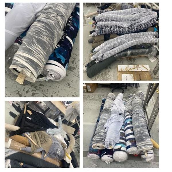 Large Group of 4 Pallets of Assorted Fabric (Bidder Responsible For Removal)