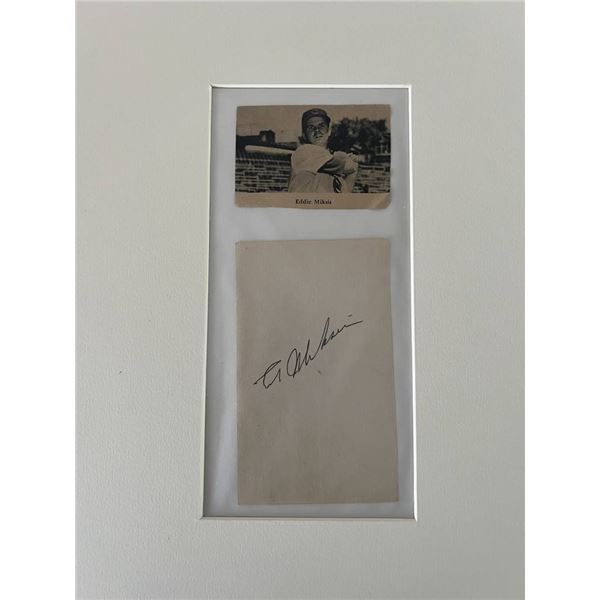 MLB Eddie Miksis signed collage